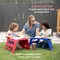 Linking Stackable Stools, Kids Classroom Seat, Portable Lap Desk with Handles, 4-Piece